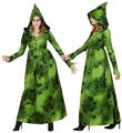 WALDHEXE Damen Kostüm Zauberin Hexen Kleid - Karneval Halloween Gr S bis XXXL