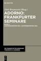 Die Frankfurter Seminare Theodor W. Adornos, Band 4, Sommersemester 1964 ¿ 