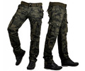 Herren Camouflage Army Hose Freizeit Baumwoll Pants Cargohose mit Gürtel IT096