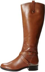 GEOX Felicity Damen Stiefel Boots braun mit hellbraunen Riemen Gr. 37