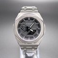 CasiOak "CLASSIC SILVER" - Casio GA2100 Modifikation - Herrenuhr 44mm CASIO