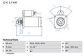 BOSCH Anlasser Starter 0 986 013 240 +40.63€ Pfand M10 für FIAT SCUDO Bus ULYSSE