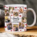 Schönes personalisiertes Geschenk für Familie Foto Becher Mutter Oma Opa Erinnerungsgeschenk