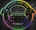 WALUNA® Gamer Gaming Zone Led Geschenk für Gamer Zimmer