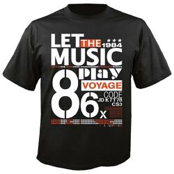 T-Shirt LET THE MUSIK PLAY VOYAGE TECHNO JAZZ FUNKY SOUL TRANCE FESTIVAL HOUSE