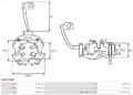 Bürstenhalter Anlasser SBH3008P AS-PL