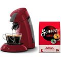 Philips Maschine Kaffee Hülse Senseo Hd6553/81 + 1 Packungen 40 Kapseln, Rot