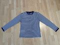 Langarmshirt Shirt Gestreift Gr S Deiters Farbe Blau Weiß 100% Baumwolle neu