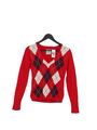 Esprit Damen Pullover XS rot Baumwolle mit anderen, Polyamid, Polyester Pulli