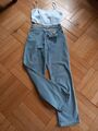 75% GÜNSTIGER-NP 59,99€ NA-KD Straight High Waist Jeans, Blau, Knopfleiste, M/38