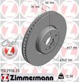 ZIMMERMANN Bremsscheibe Ø348mm COAT Z Vorne Links für BMW 5er G30 7er G11