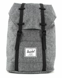 Herschel Retreat Backpack Schulrucksack Tasche Raven Crosshatch / Black Rubber