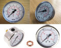 Manometer waagrecht waagerecht hinten Ø 40 50 63 100 Druckluft Glycerin Wasser