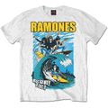 Ramones 'Rockaway Beach' (Weiß) T-Shirt