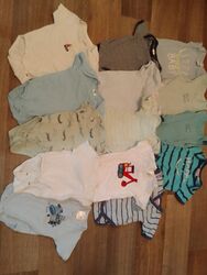 XXL Klamottenpaket Baby Babypaket Jungs Größe 50 und 56 Body Strampler Pullover 