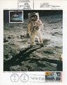 Rare NASA Apollo 11 Moonwalk Litho - Double International Cancellation