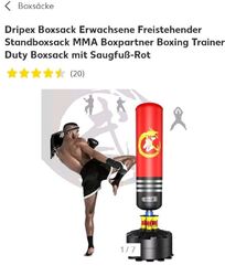 Dripex Boxsack Erwachsene Freistehender Standboxsack MMA Boxpartner Boxing...