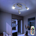 RGB LED Decken Lampe Wohn Zimmer Rondell Strahler Fernbedienung Leuchte dimmbar