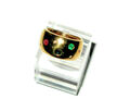 MULTICOLOUR GG-RING in 750/- 18 crt. mit echten RUBIN/SAFIR/SMARAGD/BRILLANTEN