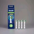 4x Oral-B Cross Action Ersatzbürstenkopf mit Cleanmaximizer Technologie, weiß