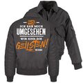 CWU Bomberjacke mit Kragen Wir sind die GEILSTEN hier mein team party funshirt 