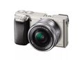 Sony Alpha a6000 24,3MP Spiegellose Systemkamera - Silber (Kit mit 16-50mm)