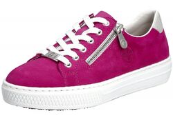 Rieker Damen Leder Sneaker Pink Schuhe L59L1-31