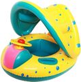 Baby Schwimmring mit Sonnendach Kinder Schwimmhilfe Schwimmreifen Schwimmtrainer