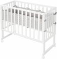 roba Stuben Beistellbett 3in1 Barriere Style Babymatratze 45 x 90 cm Weiß B-WARE