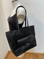 C&A Kunst Leder Shopper Umhänge Trage Tasche Schwarz wie Neu