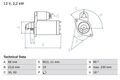 Bosch 0986025400 Starter für Audi Porsche Q5 + Van + A5 + Cabrio 07-18