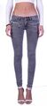 Damen Jeans Röhrenjeans Röhre Stretch Skinny Rise Hose Low Waist Hüftjeans B129