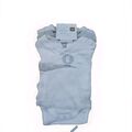 3er Pack JUNGE/MÄDCHEN Uni 100% Baumwolle Strampler Langarm Body Weste BABY GROW