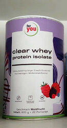 for you clear whey protein isolate - Waldfrucht - neu OVP