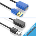 USB Verlängerungskabel Verlängerung USB 2.0 und 3.0 A Stecker zu USB A Buchse