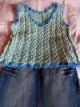 Set Jeansrock Mit Oberteil Gestrickt