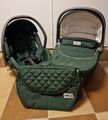 CORTINA EVOLUTION X3 Kinderwagen 3 in 1 Wie Neu Dunkel Grün Grau