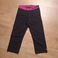 NIKE PRO DRI FIT - 3/4 LEGGING - SCHWARZ/PINK - GRÖSSE S