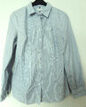 wunderschöne HILFIGER Baumwolle Bluse Gr. M / 38  blau