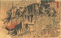 Samurai. Chushingura, 47 Ronin, Ukiyo-e, japanischer Holzschnitt, Japan.