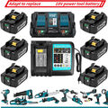 18V 6000mAh Akku Für Makita BL1830 LXT BL1860B LXT400 Batterie / Ladegerät-Set