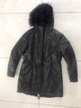 FRIEDA & FREDDIES  Mantel Jacke Parka Winter Gr. 38 Kapuze dunkles Grün/ Schlamm