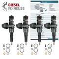 4x Pumpe Düse Einheit Einspritzdüse VW AUDI SEAT SKODA 1,4 1,9 TDI 038130073BN