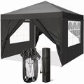 Pavillon Pop up Faltpavillon 3x3m Wasserdicht Gartenzelt Partyzelt UV Pavillion