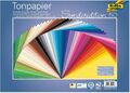 folia Tonpapier 130 g/m² in 50 Farben sortiert 50 Blatt, 25 x 35 cm, # 2130.0055