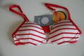 Sanetta BH padded bra Gr. 65A wei/rot gestreift Mädchen NEU