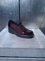 Edle GABOR Halbschuhe Gr 36 (3,5) Slipper dunkelrot Lackleder Loafers 1513