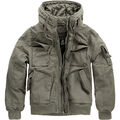 Brandit Herren Bronx Feld Jacke Warme Wattierte Jacke Vintage Kapuzen Parka Oliv