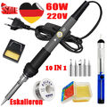 60W Profi Lötkolben Set Lötset Feinlötkolben Regelbar Soldering Iron Kit LCD DHL