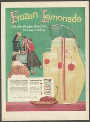 Original Reklame 1954 - Frozen Lemonade - Limonade, Softdrink